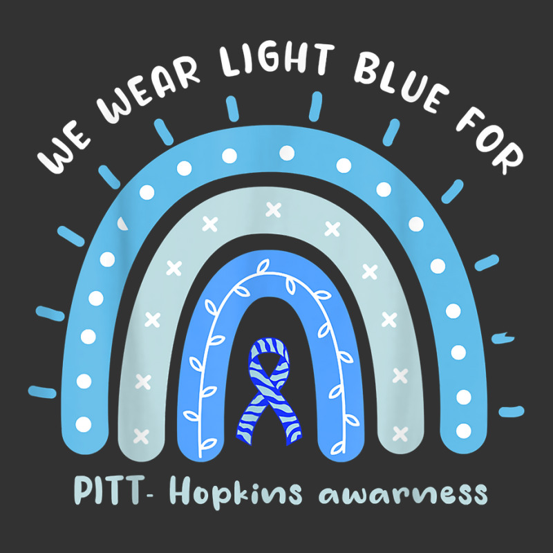 We Wear Light Blue For Pitt Hopkins Syndrome Rainbow T Shirt Baby Bodysuit | Artistshot