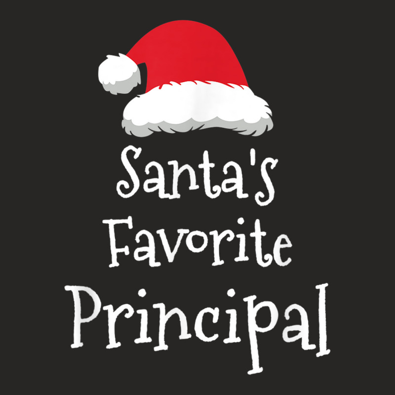 Santas Favorite Principal   Christmas Funny Gift Ladies Fitted T-Shirt by Outpost | Artistshot