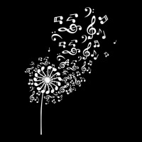 Womens Dandelion Musical Notes Meadow Nature Flower V Neck T Shirt Graphic Youth T-shirt | Artistshot