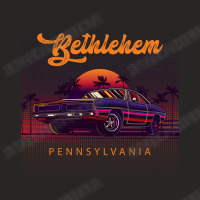 Bethlehem Pennsylvania Retro Vintage 80s 90s Muscle Cars Retrowave Aes Ladies Fitted T-shirt | Artistshot