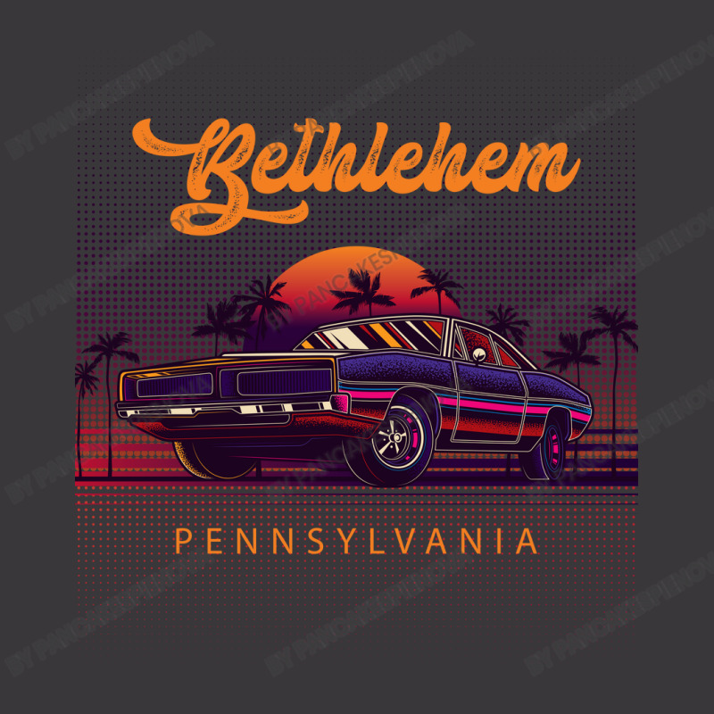 Bethlehem Pennsylvania Retro Vintage 80s 90s Muscle Cars Retrowave Aes Ladies Curvy T-Shirt by pancakespienova | Artistshot