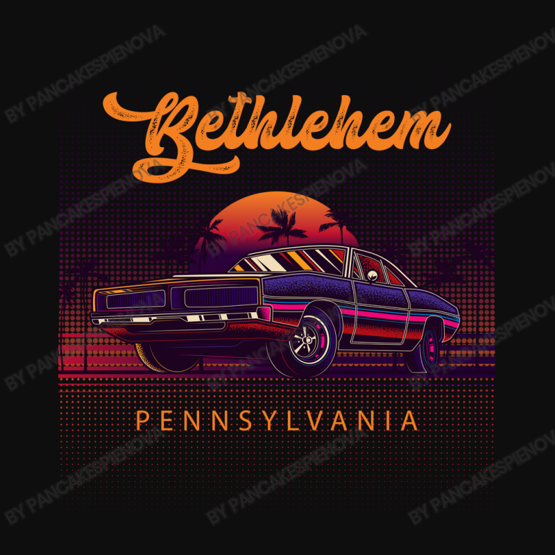 Bethlehem Pennsylvania Retro Vintage 80s 90s Muscle Cars Retrowave Aes Crop Top by pancakespienova | Artistshot