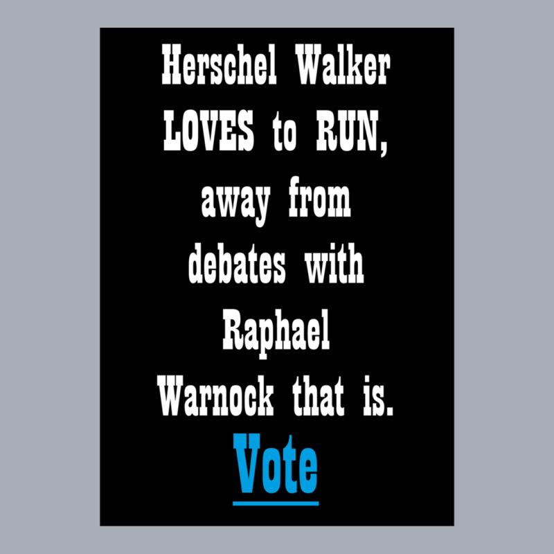 Herschel Walker Loves To Run Away From Debates With Raphael Warnock Th Tank Dress by cm-arts | Artistshot