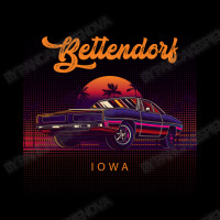 Bettendorf Iowa Retro Vintage 80s 90s Muscle Cars Retrowave Aesthetic Adjustable Cap | Artistshot