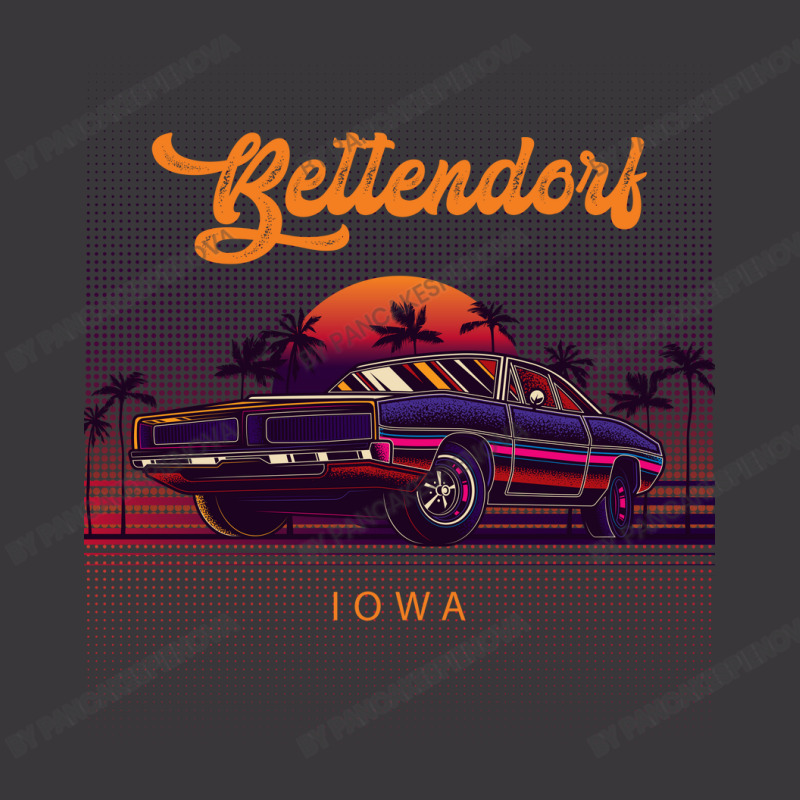 Bettendorf Iowa Retro Vintage 80s 90s Muscle Cars Retrowave Aesthetic Ladies Curvy T-Shirt by pancakespienova | Artistshot