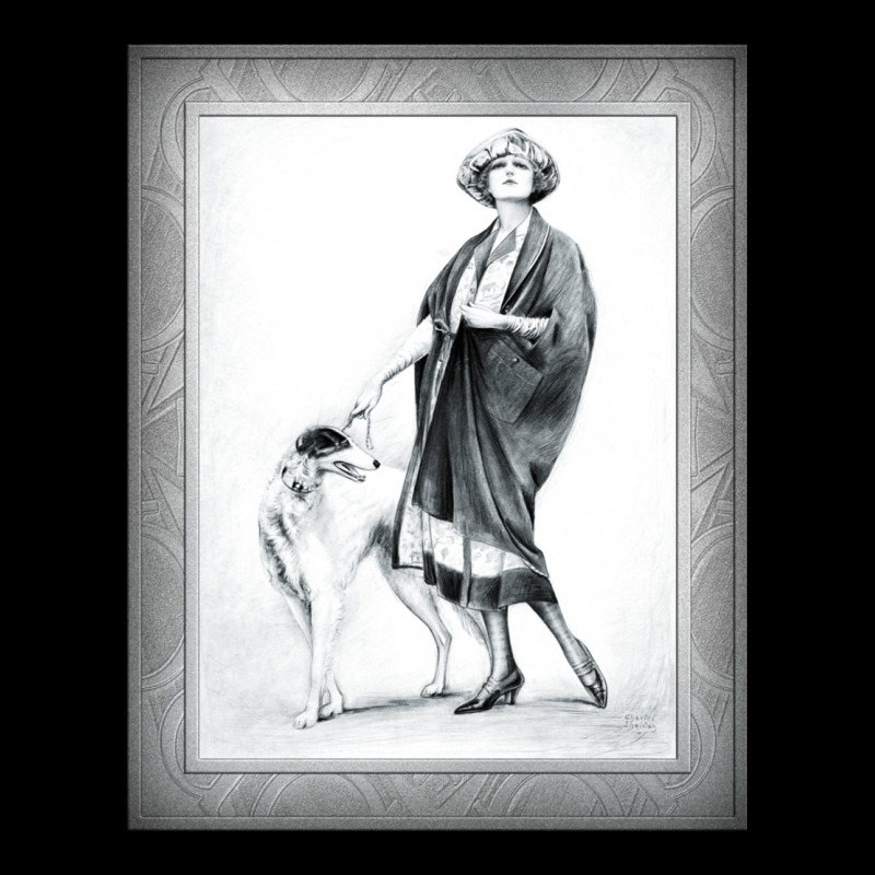 Damsel And Her Saluki By Charles Gates Sheldon Remastered Retro Art Xz Adjustable Cap | Artistshot