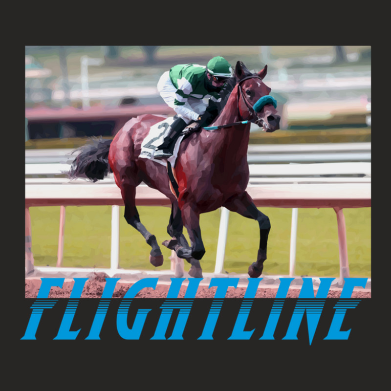 Flightline - Classic Horseracing Ladies Fitted T-Shirt by CharlieFairchild | Artistshot