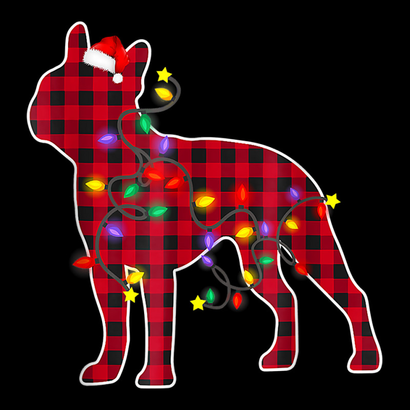 Boston Terrier Dog Lights Christmas Matching Family T Shirt Maternity Scoop Neck T-shirt by cm-arts | Artistshot