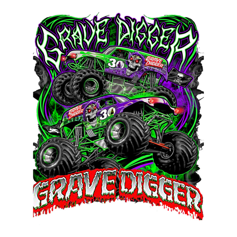 Monster Jam Grave Digger Monster Truck Fans Art Gift 1 Sticker By