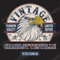 Retro Bald Eagle Charlottesville Virginia Vintage Limited Edition T-shirt | Artistshot