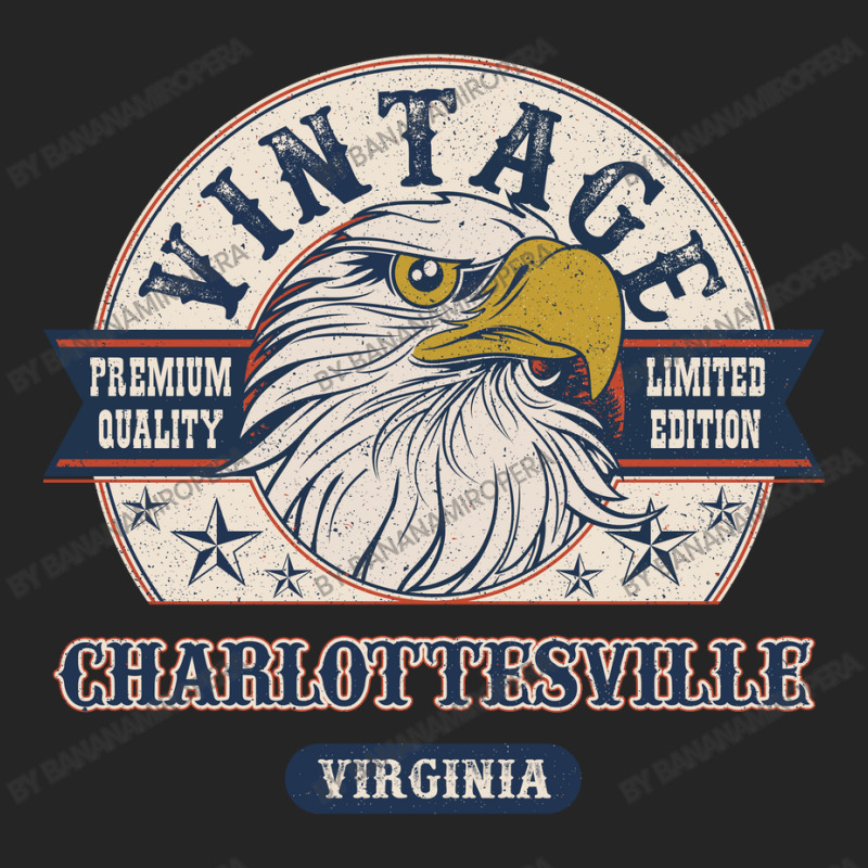 Retro Bald Eagle Charlottesville Virginia Vintage Limited Edition Unisex Hoodie | Artistshot