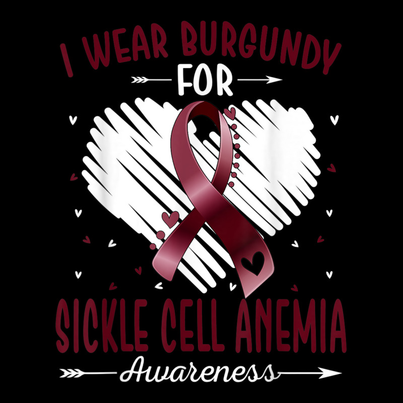 I Wear Burgundy For Sickle Cell Anemia Awareness Ribbon Adjustable Cap by Sombre | Artistshot