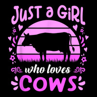 Just A Girl Who Loves Cows Funny Dairy Cow Farmer Graphic Adjustable Cap | Artistshot