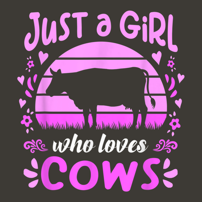 Just A Girl Who Loves Cows Funny Dairy Cow Farmer Graphic Bucket Hat | Artistshot