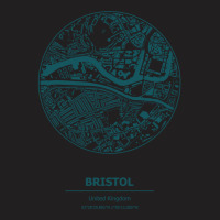 Bristol City Map Coordinates T-shirt | Artistshot