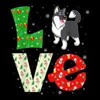 Santa Hat Christmas Themed Love Alaskan Malamute Dog Xmas T Shirt Youth Jogger | Artistshot