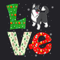 Santa Hat Christmas Themed Love Alaskan Malamute Dog Xmas T Shirt Youth Tee | Artistshot