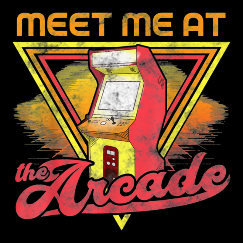 Meet Me At The Arcade Game Machine Retro Gaming Gamer Gift Adjustable Cap | Artistshot