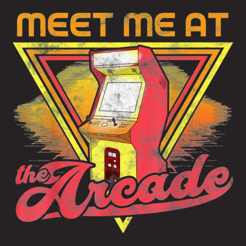 Meet Me At The Arcade Game Machine Retro Gaming Gamer Gift Vintage Cap | Artistshot