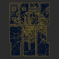 Bristol City Map Of England - Gold Art Deco Exclusive T-shirt | Artistshot