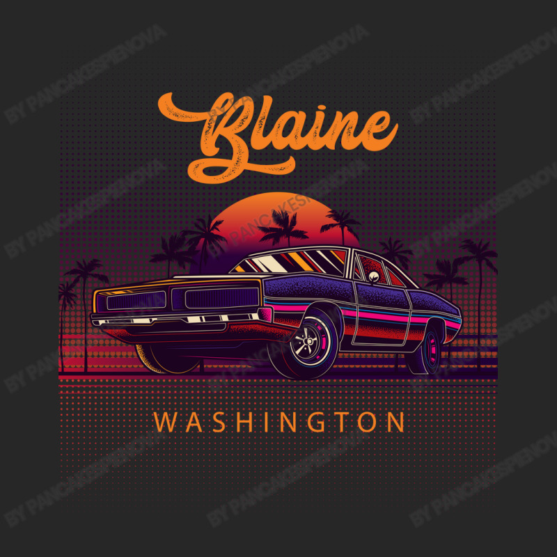 Blaine Washington Retro Vintage 80s 90s Muscle Cars Retrowave Aestheti Men's T-shirt Pajama Set | Artistshot