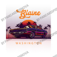 Blaine Washington Retro Vintage 80s 90s Muscle Cars Retrowave Aestheti Sticker | Artistshot