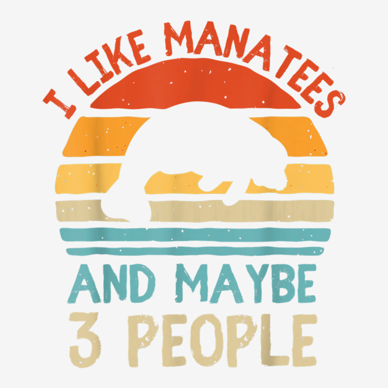 I Like Manatees And Maybe 3 People Sea Cow Lover Retro T Shirt Adjustable Cap by cm-arts | Artistshot