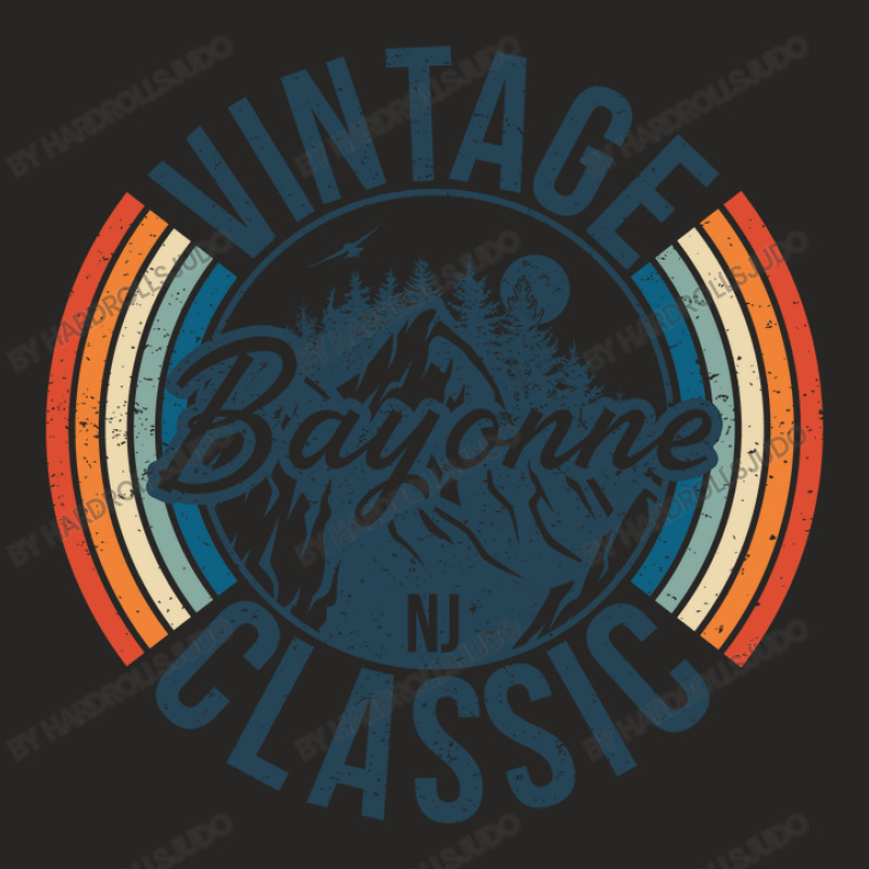 I Love Bayonne New Jersey Retro Vintage Classic Limited Edition Ladies Fitted T-Shirt by hardrollsjudo | Artistshot