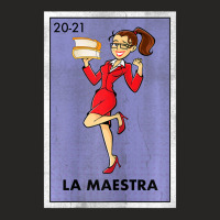 Womens La Maestra Lottery Espanol Spanish Bilingual Teacher Ladies Fitted T-shirt | Artistshot