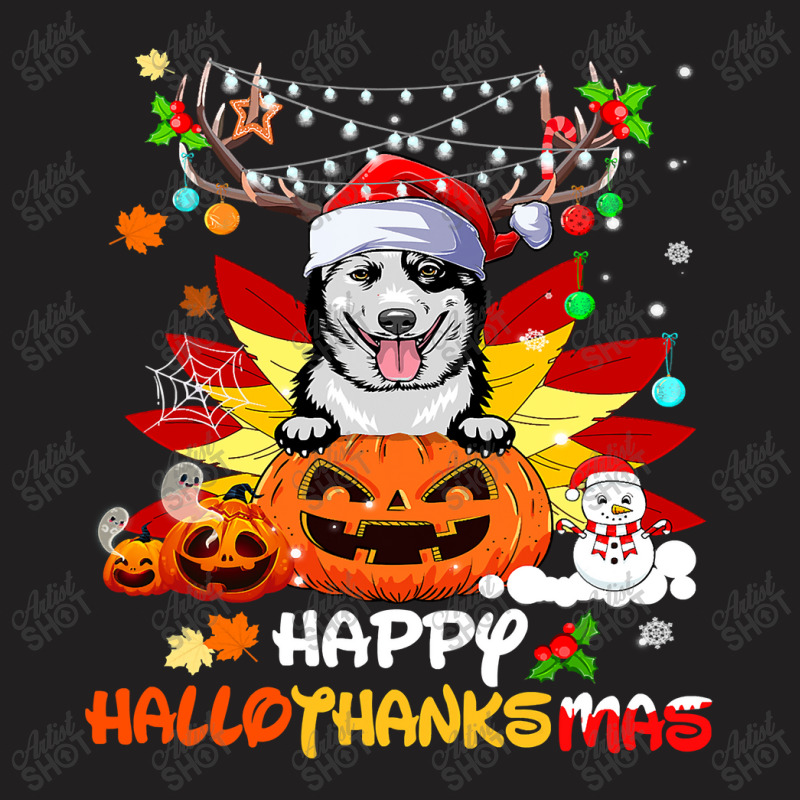 Australian Cattle Dog Halloween Merry Christmas 258 T-Shirt by White_Phantom | Artistshot