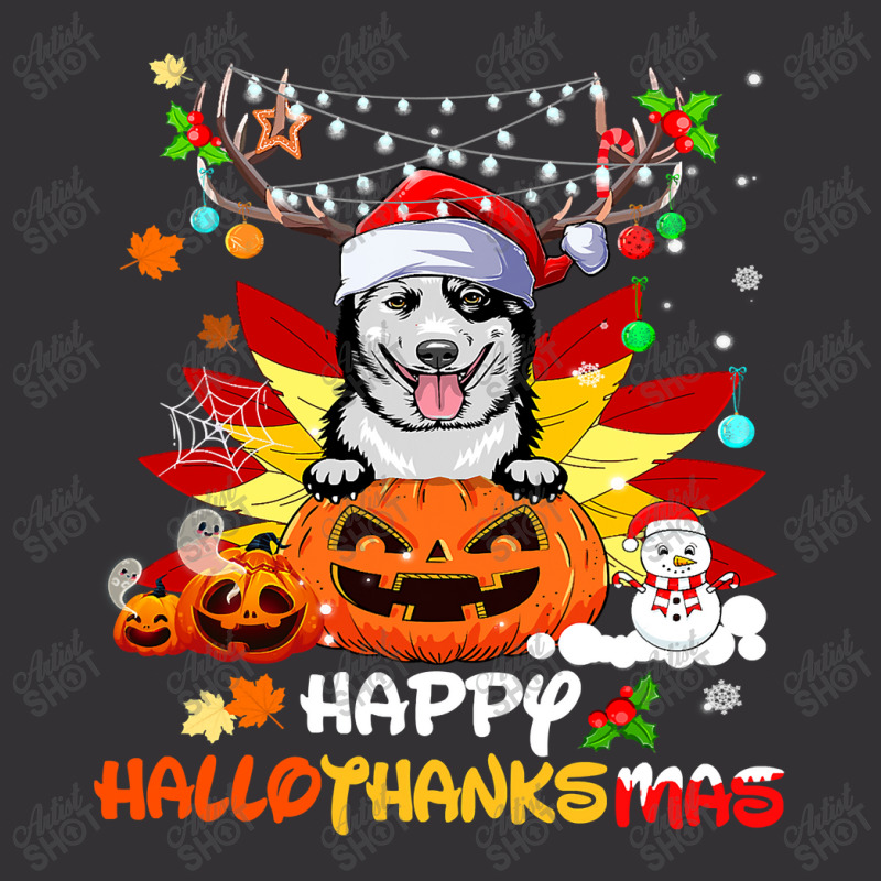 Australian Cattle Dog Halloween Merry Christmas 258 Vintage Short by White_Phantom | Artistshot