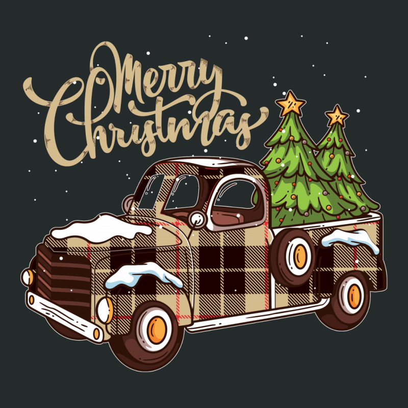 Merry Christmas Pickup Women's Triblend Scoop T-shirt by autlu2024 | Artistshot