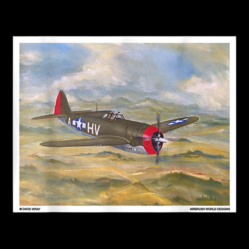 P47 Thunderbolt Ww2 Plane Painting Military Novelty Gift T Shirt Baby Tee | Artistshot