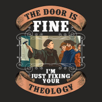 Martin Luther 95 Theses Theology Christian Reformation Day T Shirt Ladies Fitted T-shirt | Artistshot