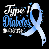 Type 1 Diabetes Awareness Blue Ribbon T Shirt Long Sleeve Shirts | Artistshot