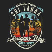 Sri Lanka Surfing Vintage Retro Surfer Arugam Bay Beach T Shirt 3/4 Sleeve Shirt | Artistshot