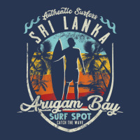 Sri Lanka Surfing Vintage Retro Surfer Arugam Bay Beach T Shirt Men Denim Jacket | Artistshot