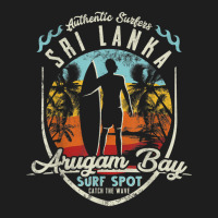 Sri Lanka Surfing Vintage Retro Surfer Arugam Bay Beach T Shirt Classic T-shirt | Artistshot