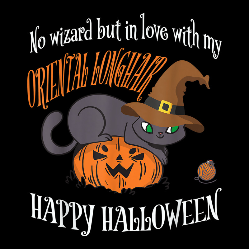 Oriental Longhair   Cat Lover Not A Wizard Funny Halloween T Shirt Adjustable Cap | Artistshot