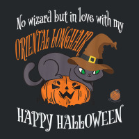 Oriental Longhair   Cat Lover Not A Wizard Funny Halloween T Shirt Crewneck Sweatshirt | Artistshot