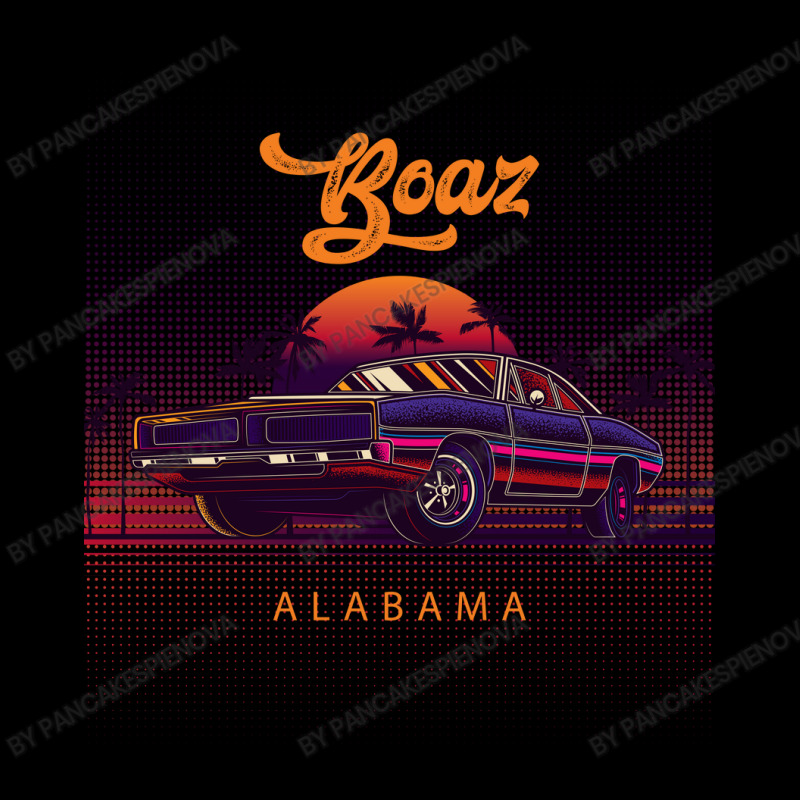 Boaz Alabama Retro Vintage 80s 90s Muscle Cars Retrowave Aesthetic Women's V-Neck T-Shirt by pancakespienova | Artistshot