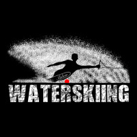 Slalom Waterskier Silhouetted Against Spray Adjustable Cap | Artistshot