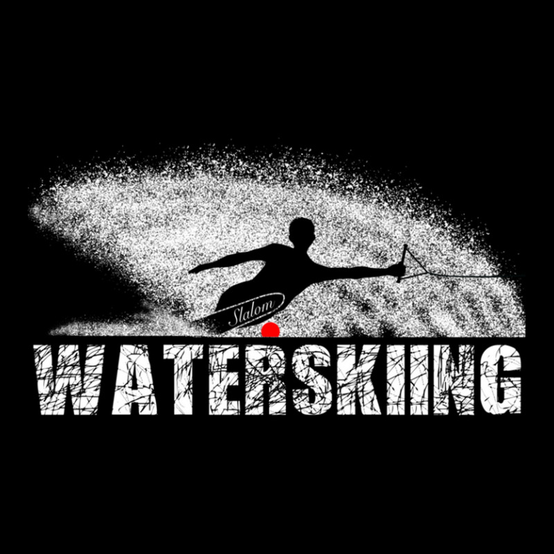 Slalom Waterskier Silhouetted Against Spray Adjustable Cap by ChrisHoskins | Artistshot