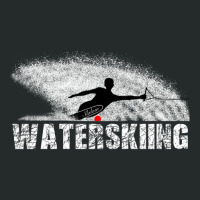 Slalom Waterskier Silhouetted Against Spray Women's Triblend Scoop T-shirt | Artistshot