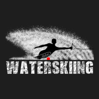 Slalom Waterskier Silhouetted Against Spray Classic T-shirt | Artistshot