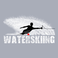 Slalom Waterskier Silhouetted Against Spray Tank Dress | Artistshot