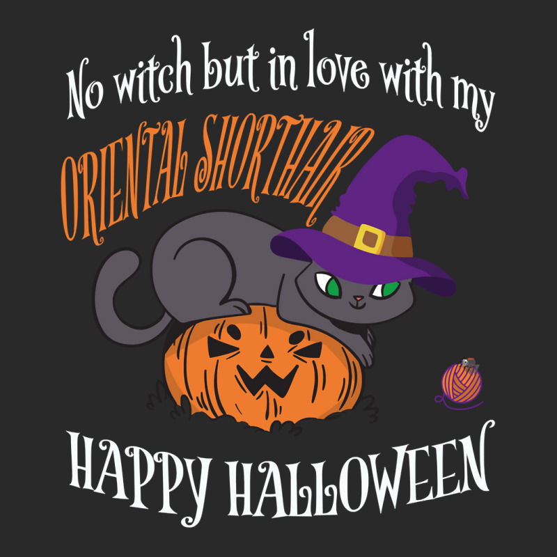 Oriental Shorthair   Cat Lover Not A Witch Funny Halloween Long Sleeve Printed Hat | Artistshot