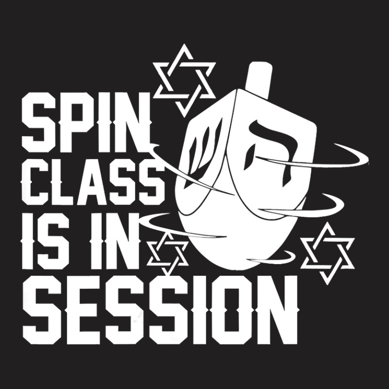 Womens Spin Class Is In Session Dreidel Funny Hanukkah Jewish Gift Vne T-shirt | Artistshot