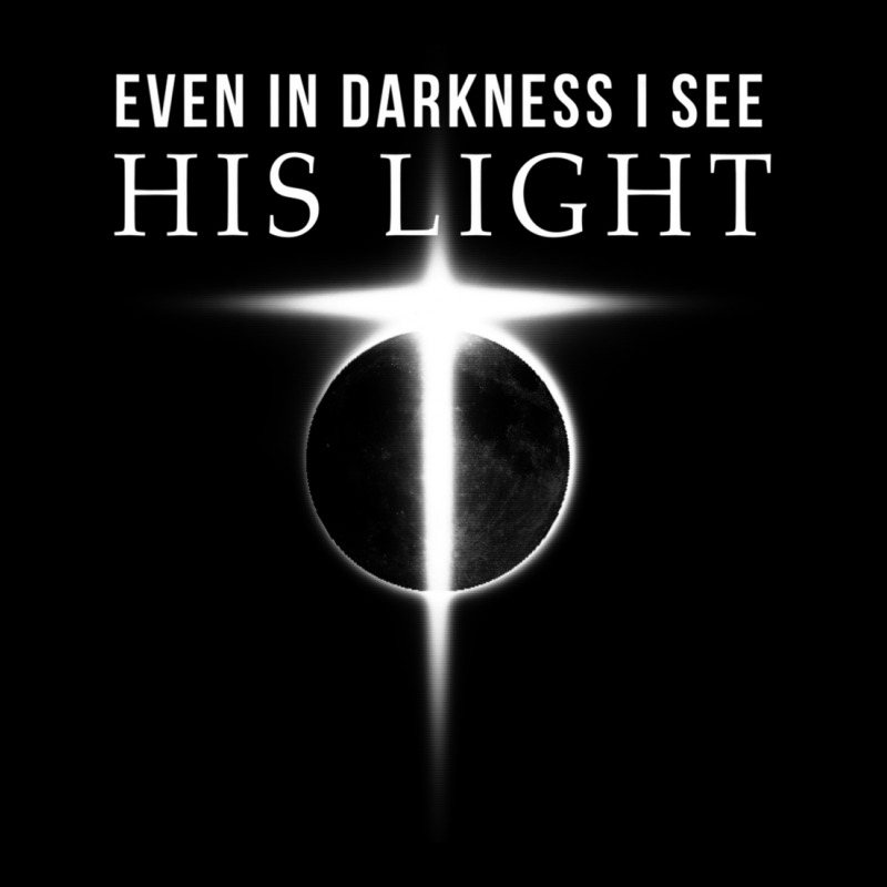 In Darkness I See His Light Jesus Christian Shirts Men Adjustable Cap | Artistshot