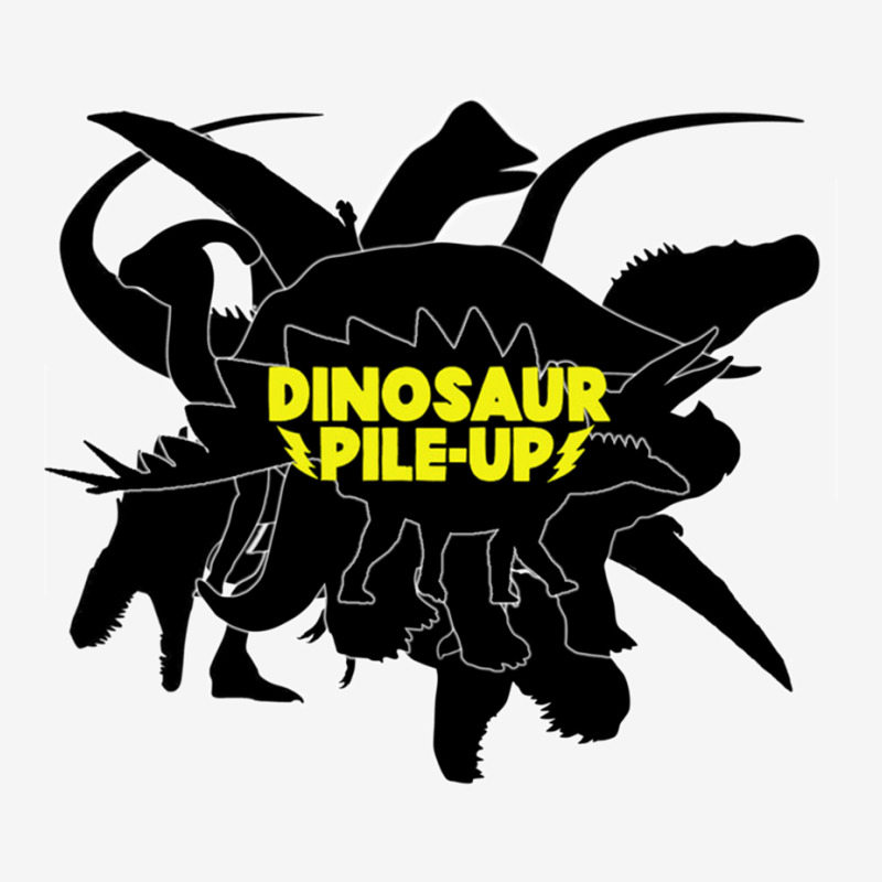 Dinosaur Pile-up Portrait Canvas Print | Artistshot